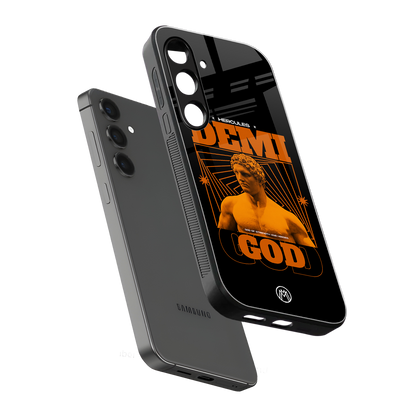 demi god back phone cover | glass case for samsung galaxy s23 plus
