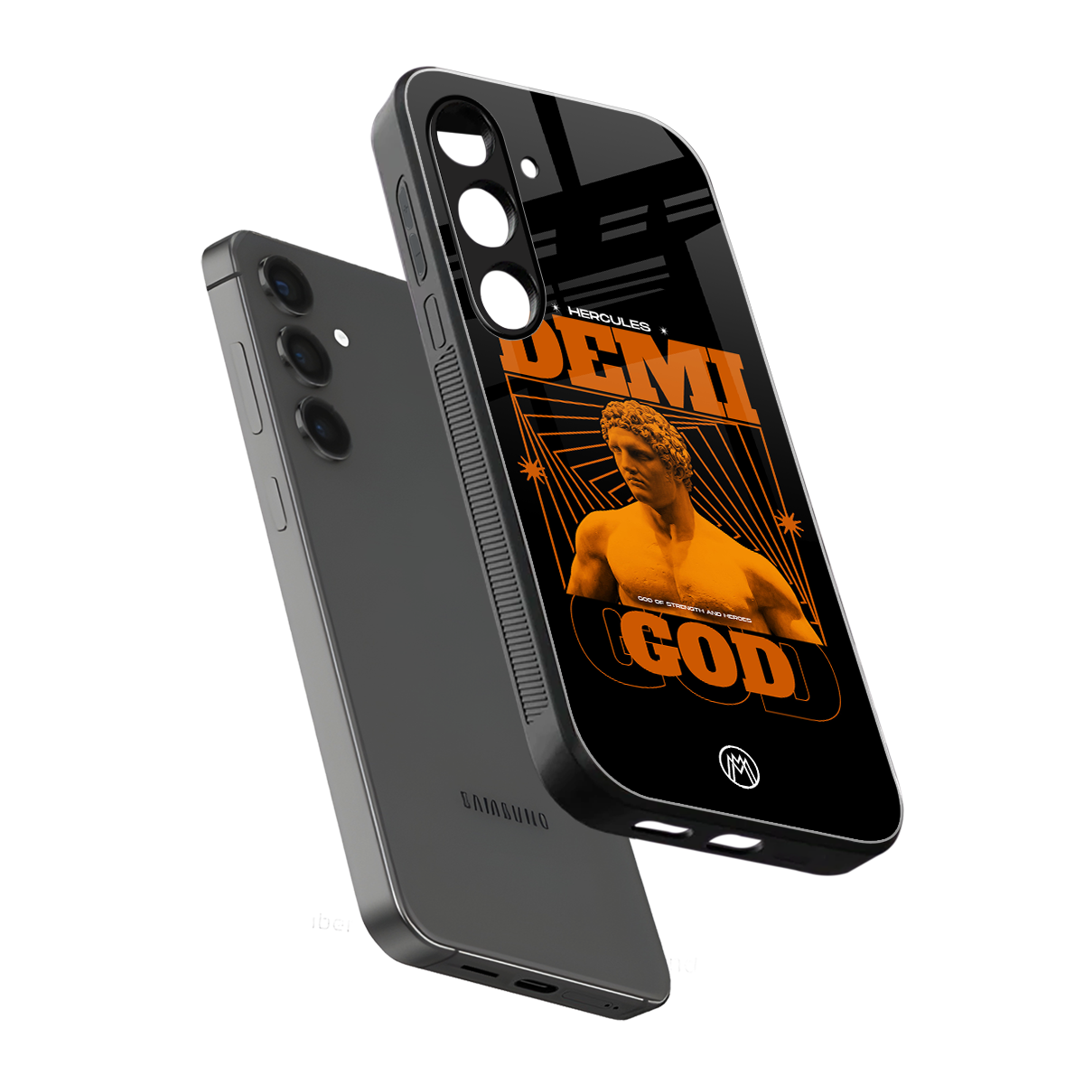 demi god back phone cover | glass case for samsung galaxy s24 plus