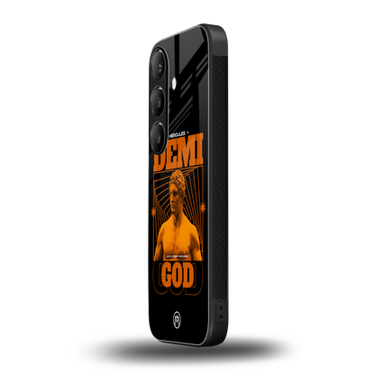 demi god back phone cover | glass case for samsung galaxy s24 plus