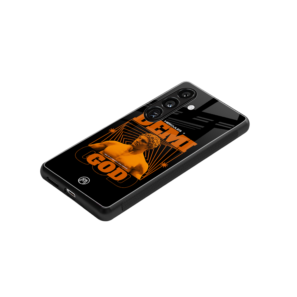 demi god back phone cover | glass case for samsung galaxy s25 plus