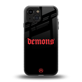 demons back phone cover | glass case for iphone 13 mini