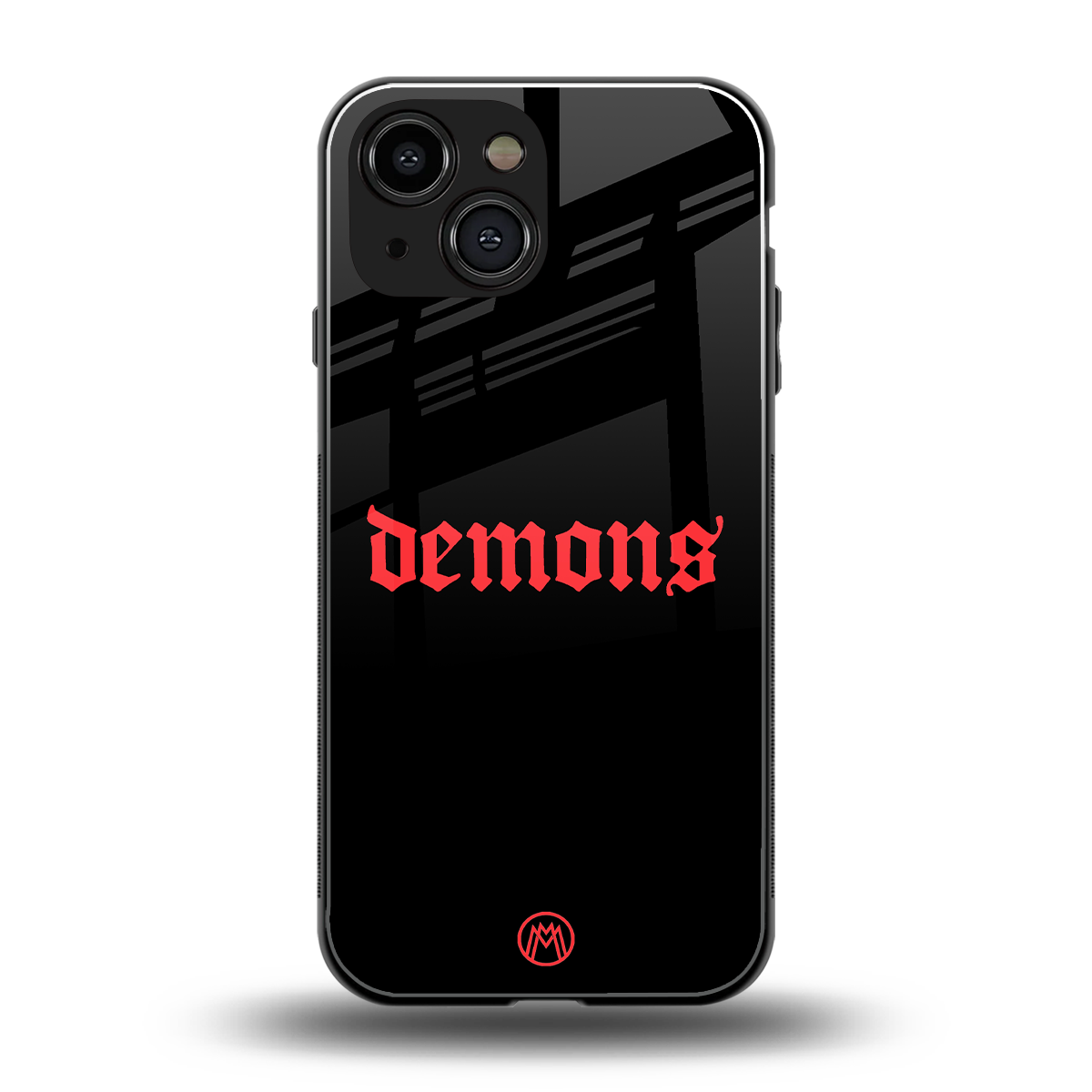 demons back phone cover | glass case for iphone 13 mini