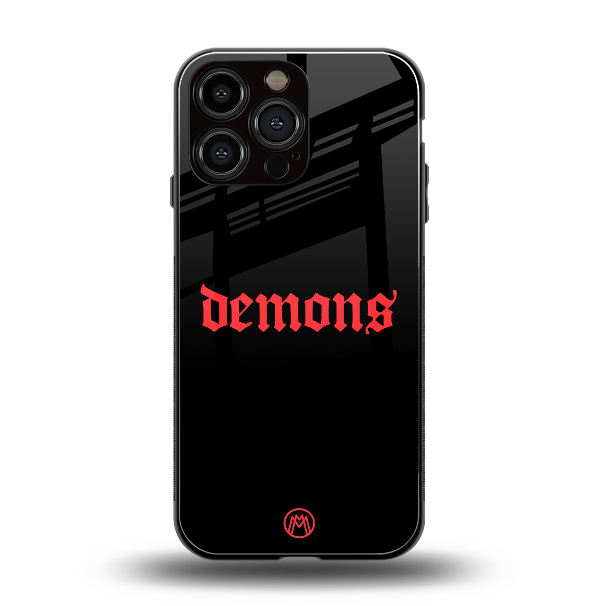 demons back phone cover | glass case for iphone 13 pro max