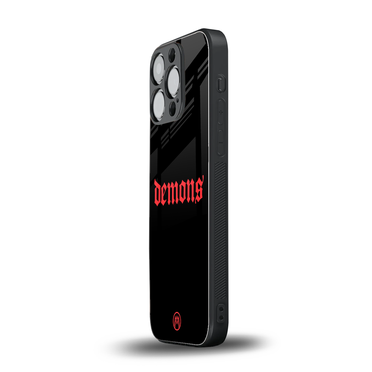 demons back phone cover | glass case for iphone 13 pro