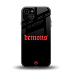 demons back phone cover | glass case for iphone 13
