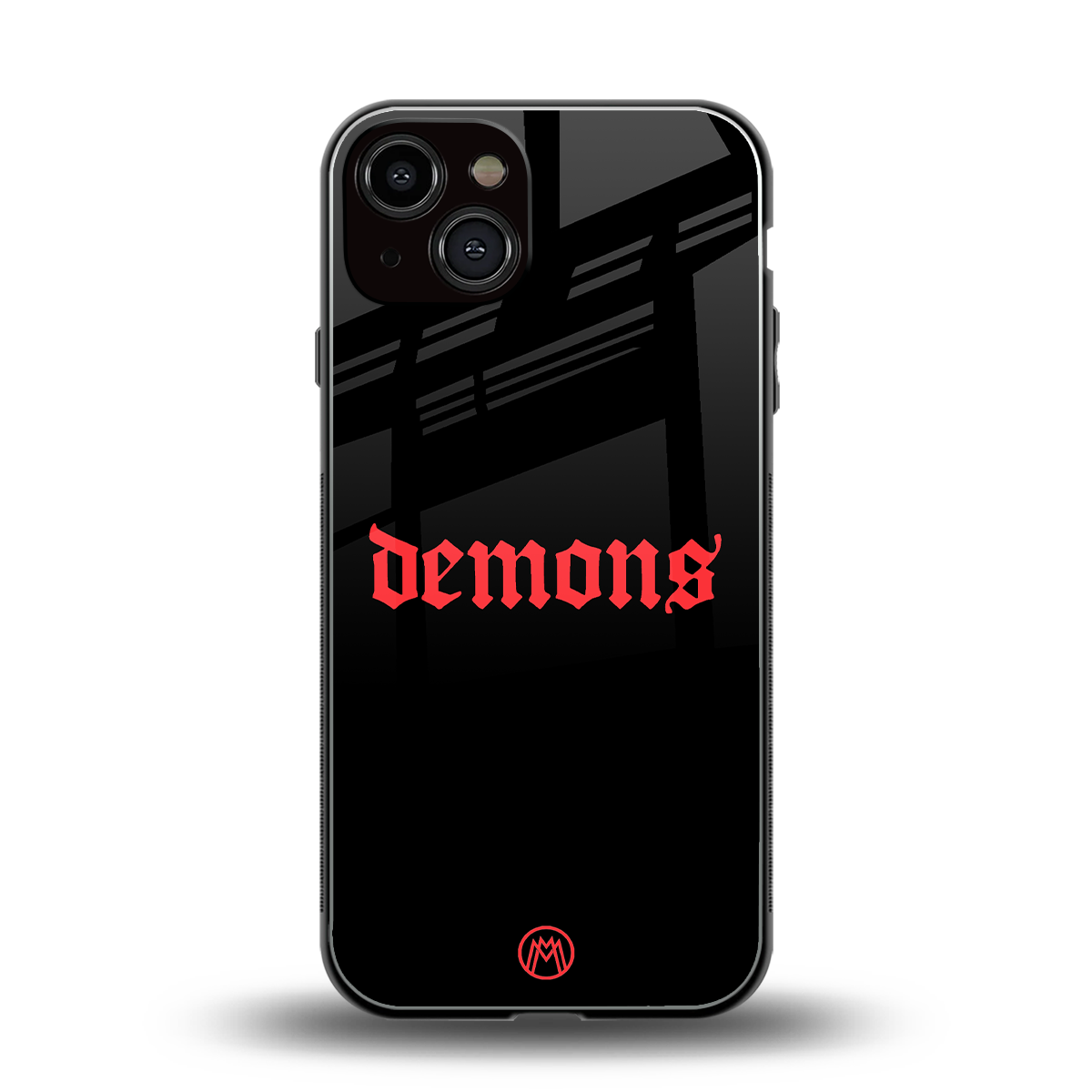 demons back phone cover | glass case for iphone 13