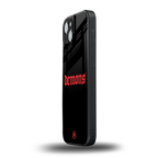 demons back phone cover | glass case for iphone 14 plus
