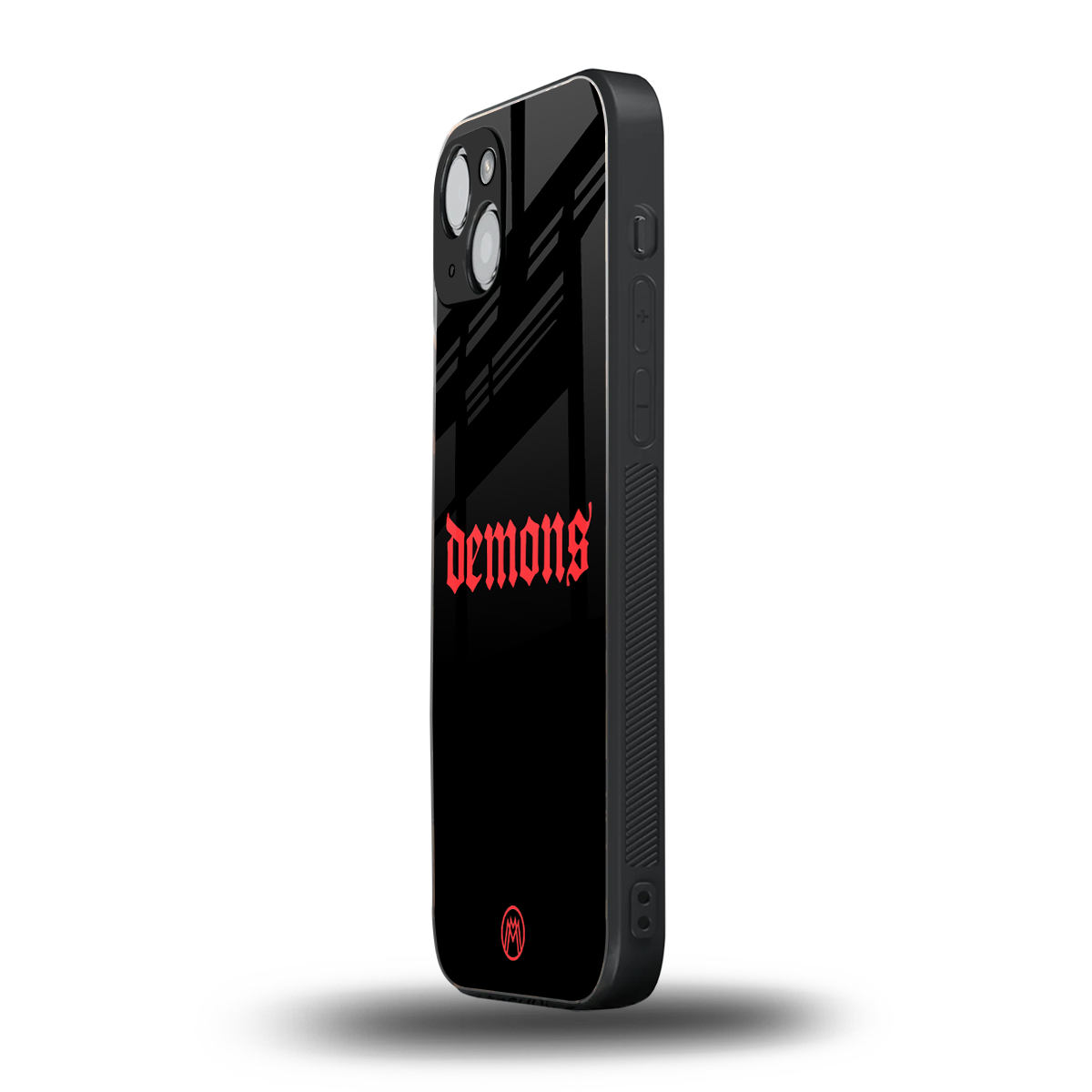demons back phone cover | glass case for iphone 14 plus