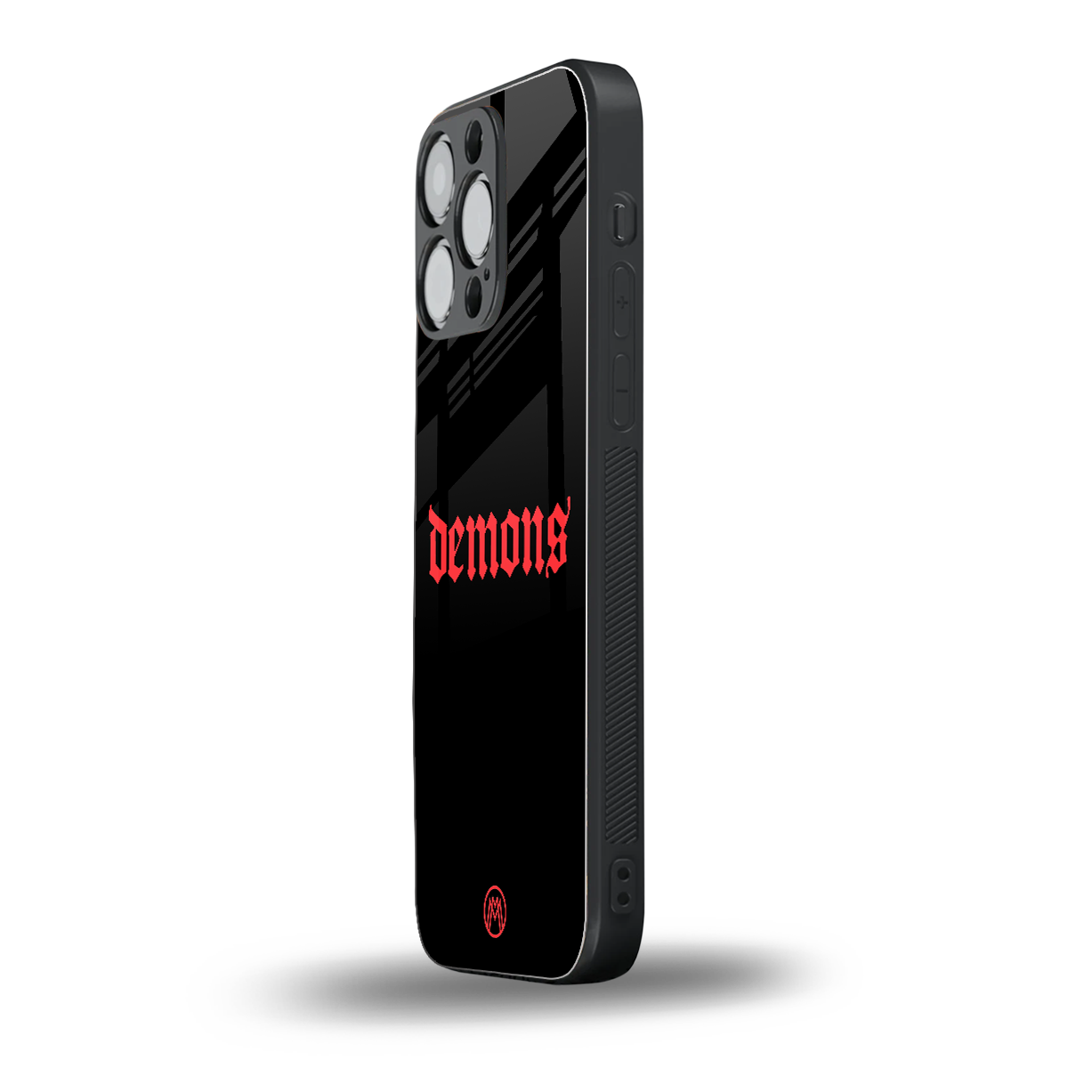 demons back phone cover | glass case for iphone 14 pro max