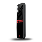 demons back phone cover | glass case for iphone 16 plus
