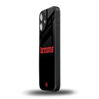 demons back phone cover | glass case for iphone 16