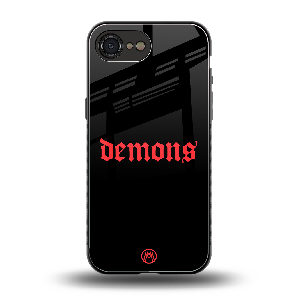 demons back phone cover | glass case for iphone 16e