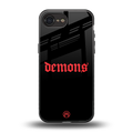 demons back phone cover | glass case for iphone 16e