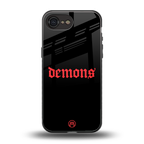 demons back phone cover | glass case for iphone 16e