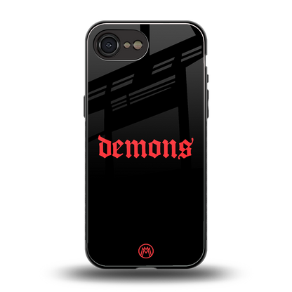 demons back phone cover | glass case for iphone 16e