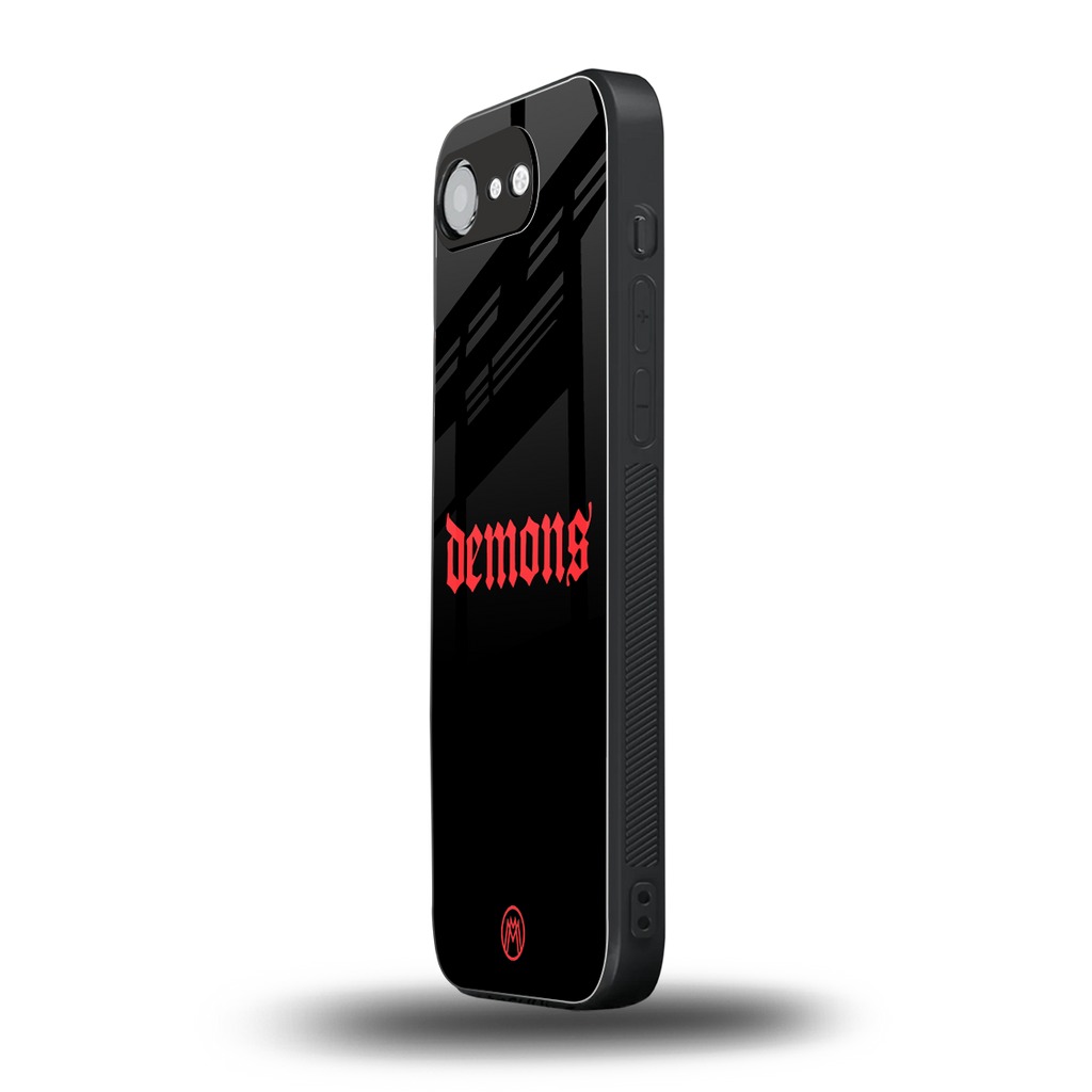 demons back phone cover | glass case for iphone 16e