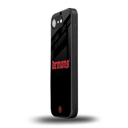 demons back phone cover | glass case for iphone 16e