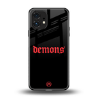 demons back phone cover | glass case for nothing phone 1