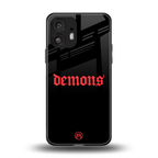demons back phone cover | glass case for nothing phone 2