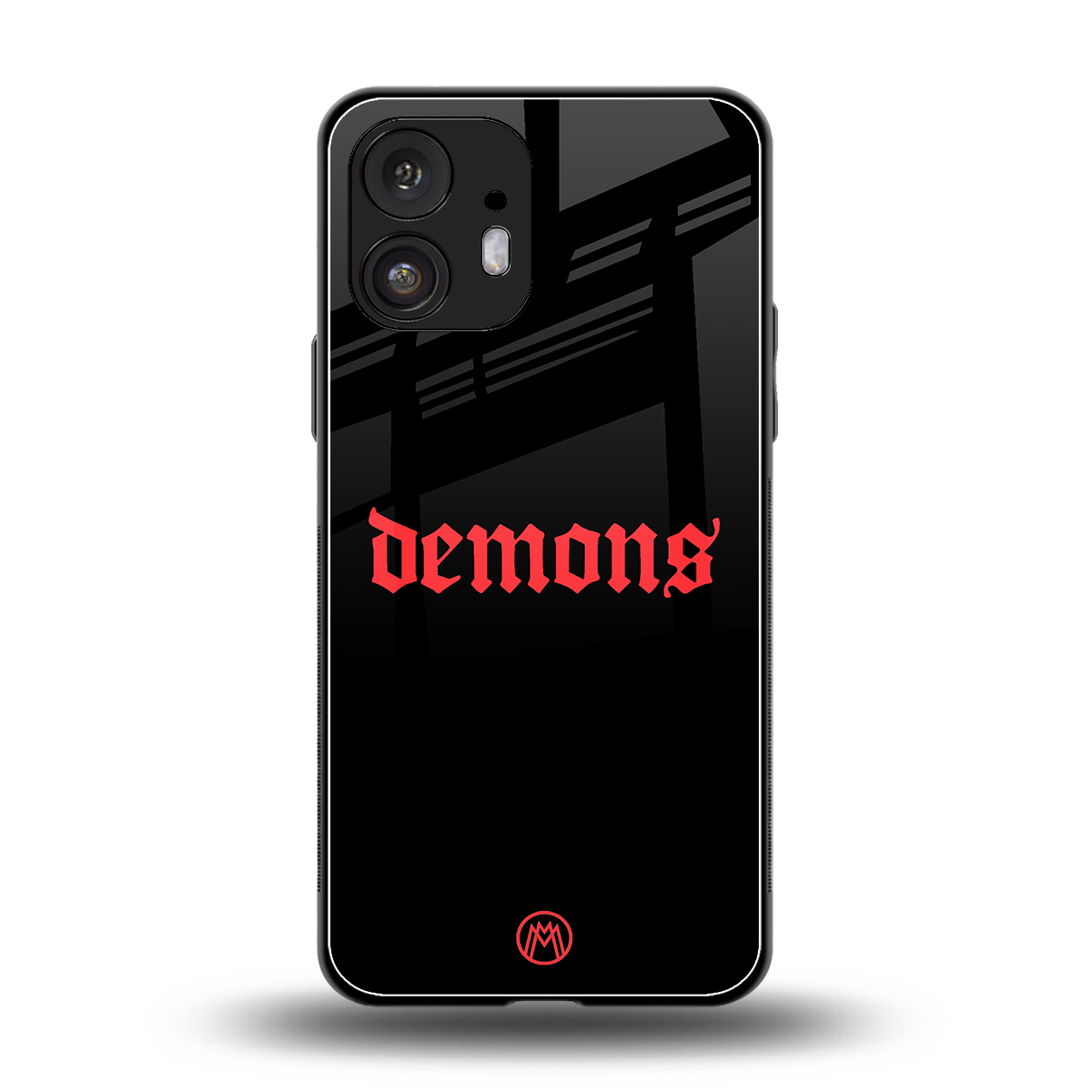 demons back phone cover | glass case for nothing phone 2
