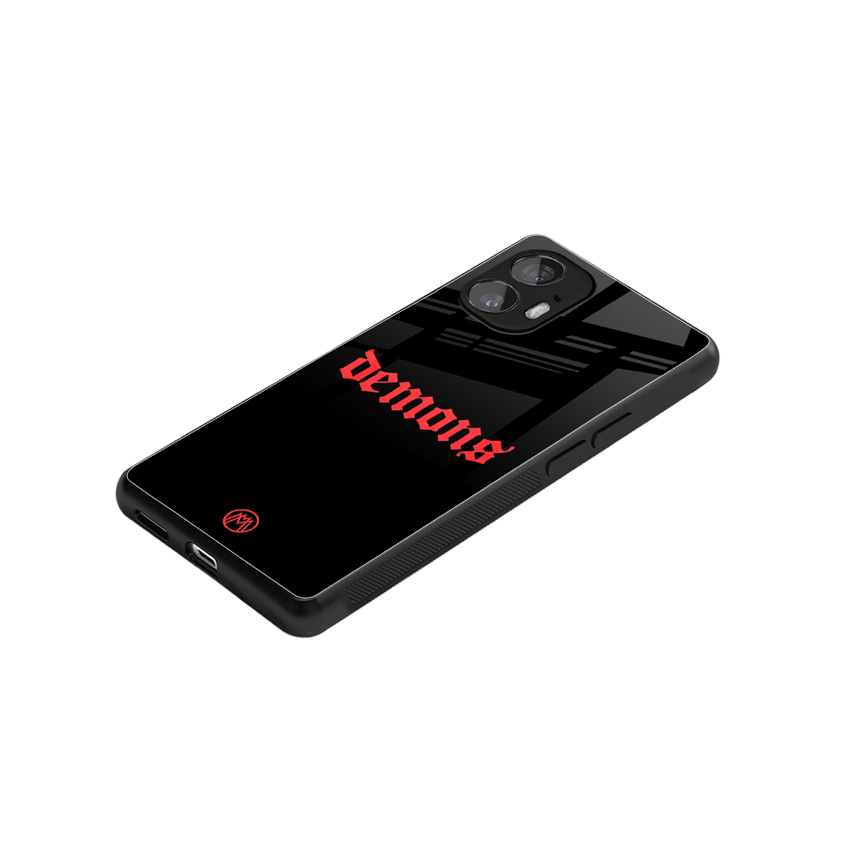 demons back phone cover | glass case for nothing phone 2