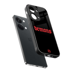 demons back phone cover | glass case for oneplus nord 3
