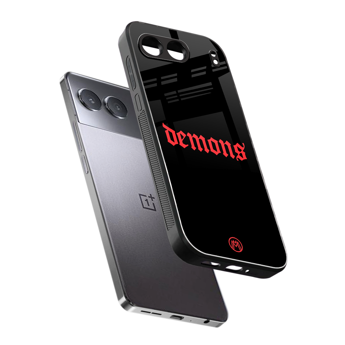 demons back phone cover | glass case for oneplus nord 4
