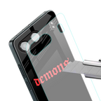 demons back phone cover | glass case for oneplus nord 4