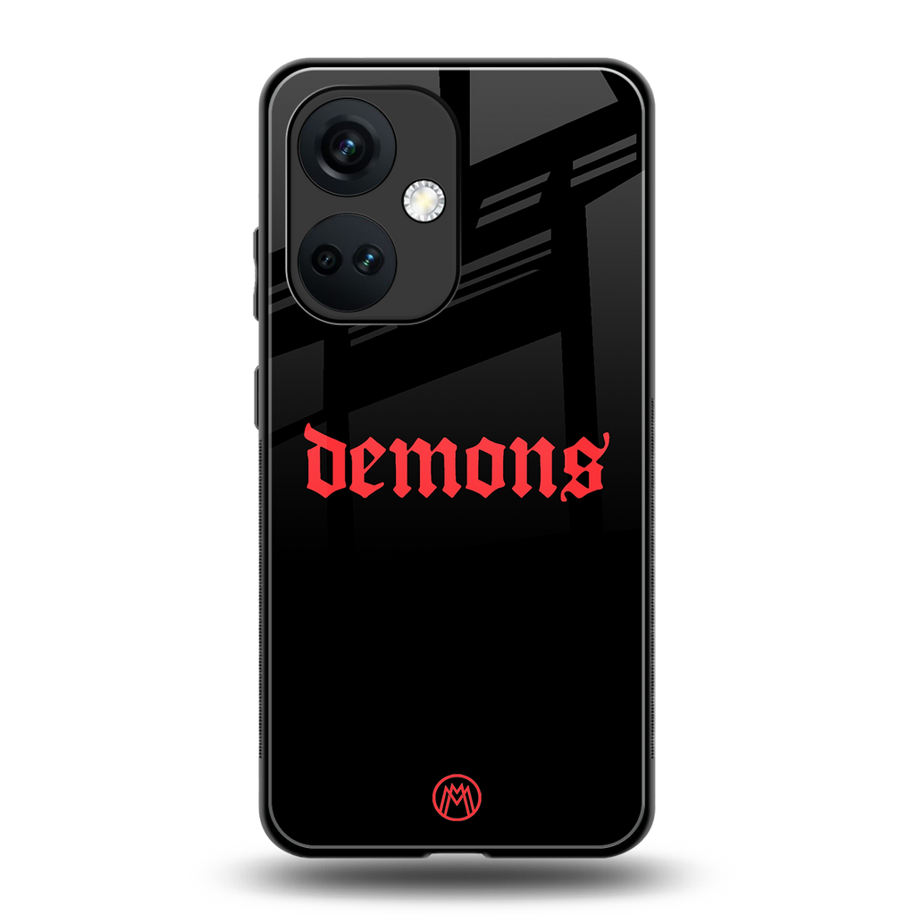 demons back phone cover | glass case for oneplus nord ce 3