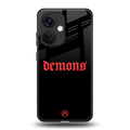 demons back phone cover | glass case for oneplus nord ce 3
