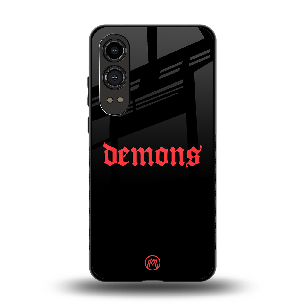 demons back phone cover | glass case for oneplus nord ce 4 lite
