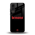 demons back phone cover | glass case for oneplus nord ce 4 lite