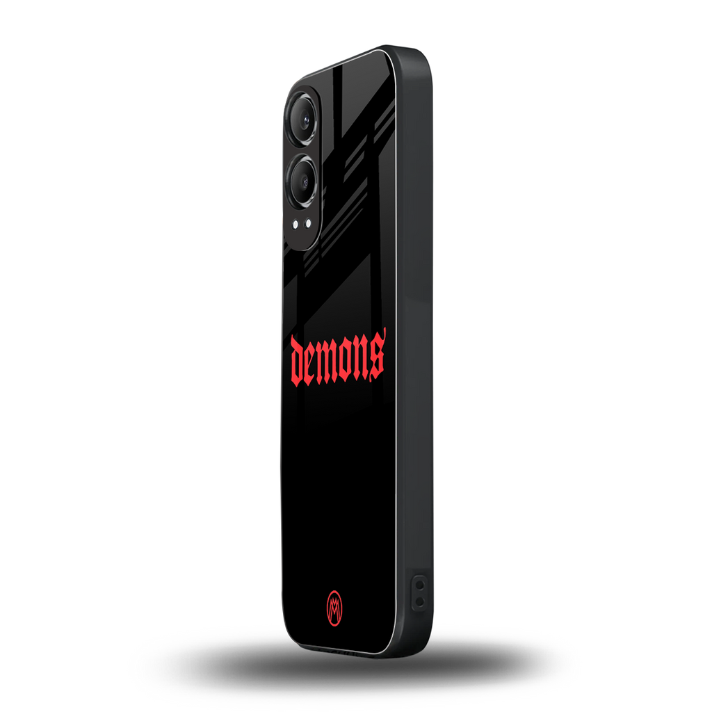demons back phone cover | glass case for oneplus nord ce 4 lite