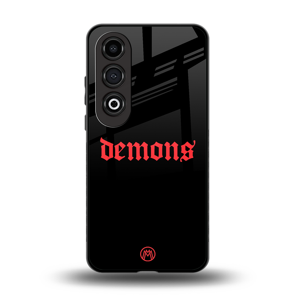 demons back phone cover | glass case for oneplus nord ce 4
