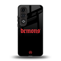 demons back phone cover | glass case for oneplus nord ce 4
