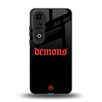 demons back phone cover | glass case for oneplus nord ce 4