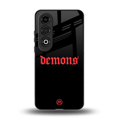 demons back phone cover | glass case for oneplus nord ce 4