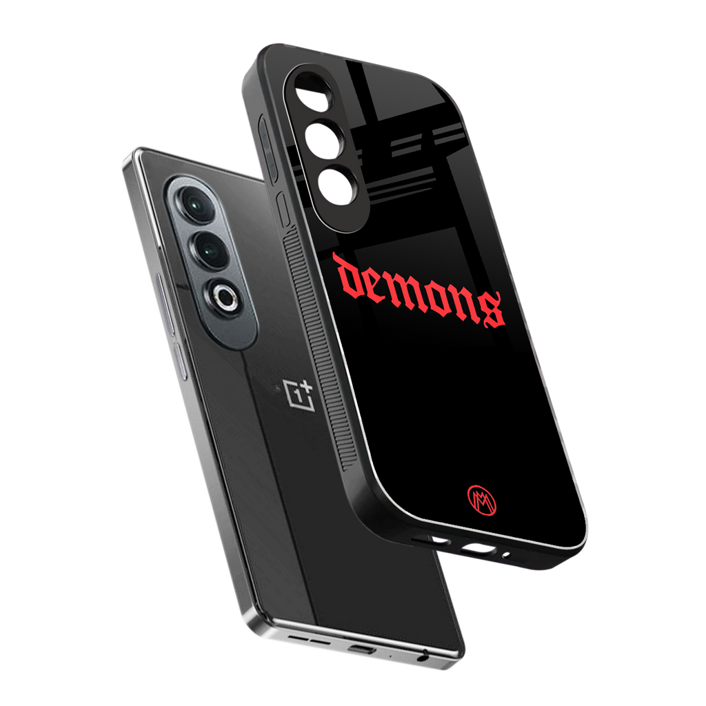 demons back phone cover | glass case for oneplus nord ce 4