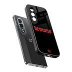 demons back phone cover | glass case for oneplus nord ce 4