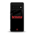 demons back phone cover | glass case for google pixel 6 pro