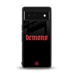 demons back phone cover | glass case for google pixel 6