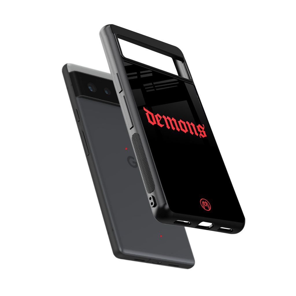 demons back phone cover | glass case for google pixel 6