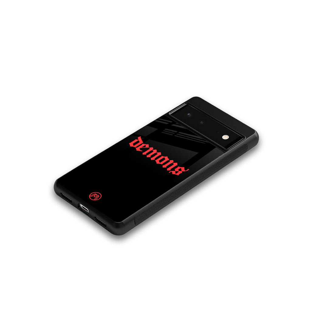 demons back phone cover | glass case for google pixel 6