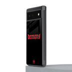 demons back phone cover | glass case for google pixel 6