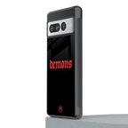 demons back phone cover | glass case for google pixel 7 pro
