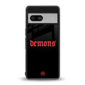 demons back phone cover | glass case for Google Pixel 7