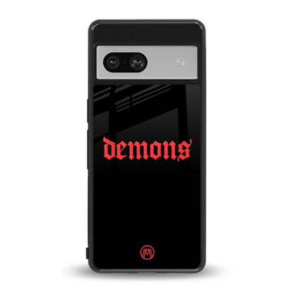 demons back phone cover | glass case for Google Pixel 7