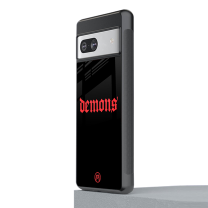demons back phone cover | glass case for Google Pixel 7
