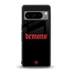 demons back phone cover | glass case for google pixel 8 pro