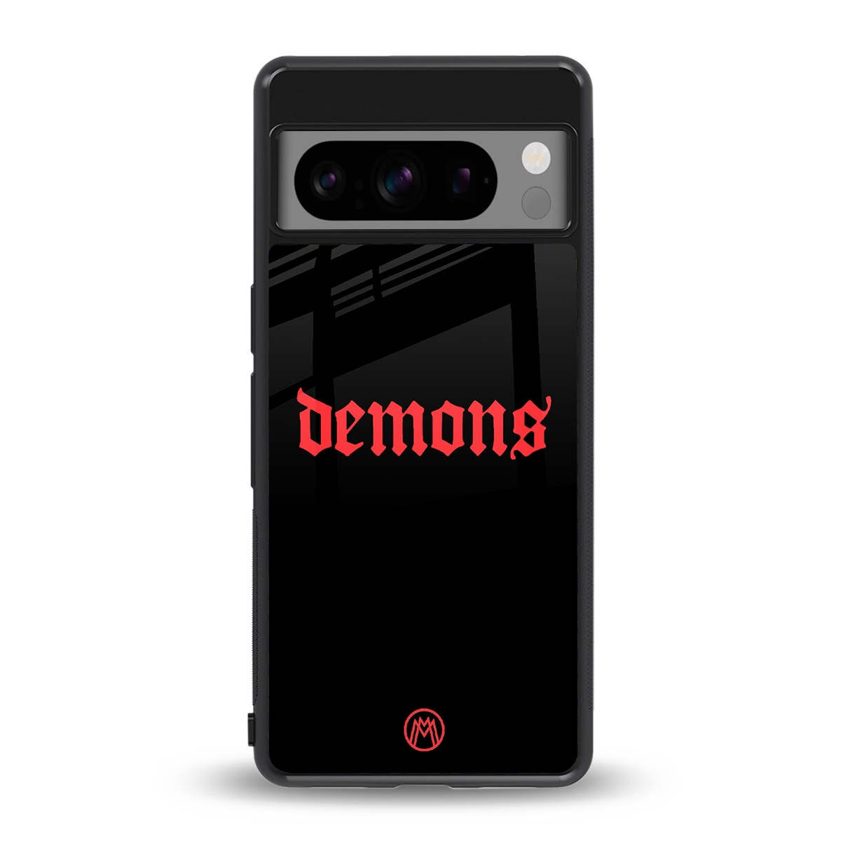 demons back phone cover | glass case for google pixel 8 pro